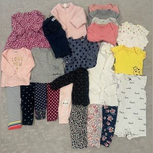 Bundle of Girls 6-9 month Basics